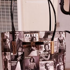 Magazine Cover Michelle Obama PURSE